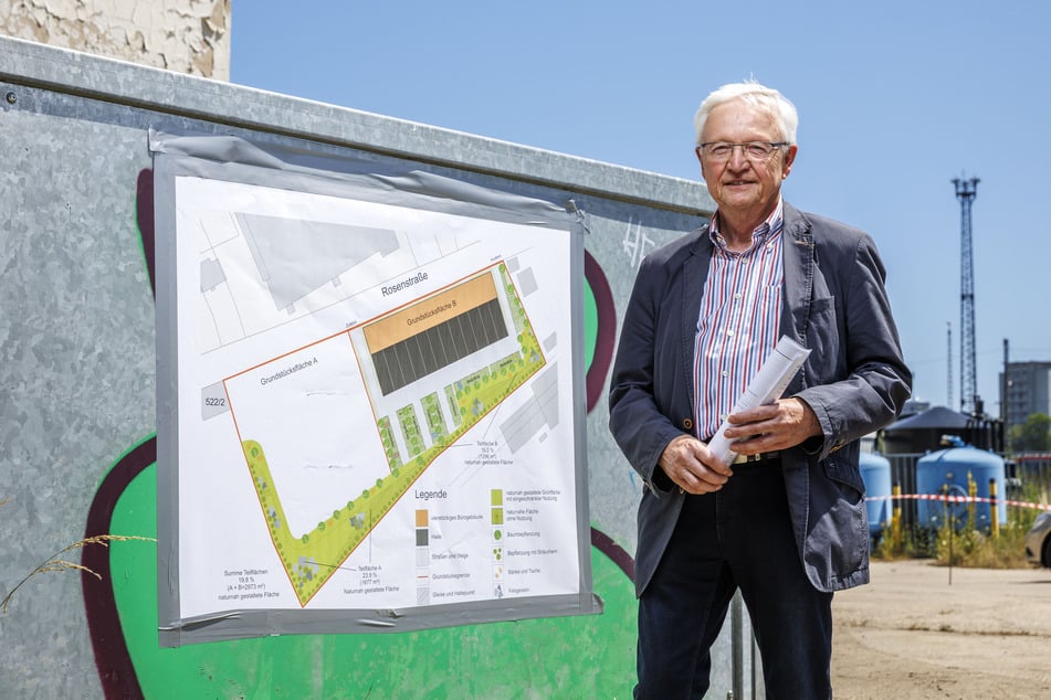 Denkt noch lange nicht an Ruhestand: Gewerbehof-Veteran Friedbert Kirstan (74) freut sich auf das Neubau-Projekt.
