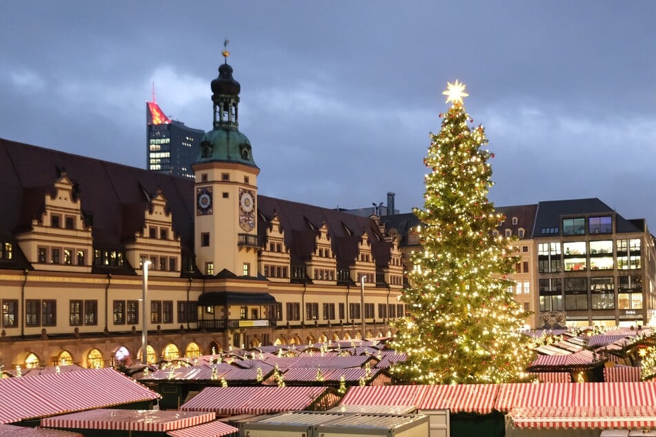 Der Leipziger Weihnachtsmarkt kann sich sehen lassen. Hier ein Bild von vor vier Jahren.