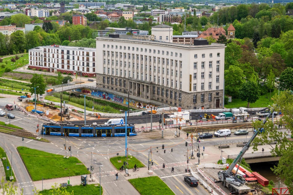 Der Falkeplatz bleibt bis 2028 Dauerbaustelle.