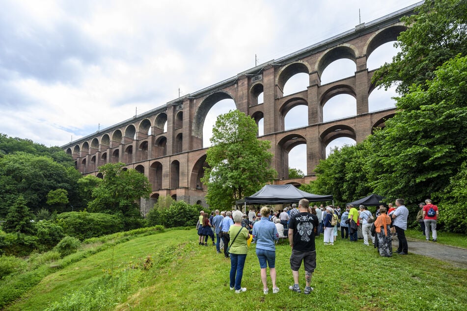 In Netzschkau wurde in diesem Jahr 180 Jahre Grundsteinlegung Göltzschtalbrücke gefeiert.