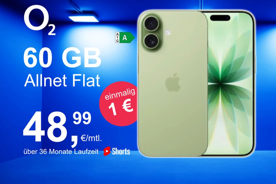 Das neue iPhone 17 inkl. 60 GB Datenvolumen für nur 1 Euro exklusiv bei o2.