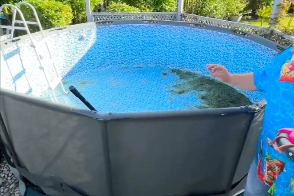 Eigentlich ist der Pool des Kleingartensheriffs zu groß.