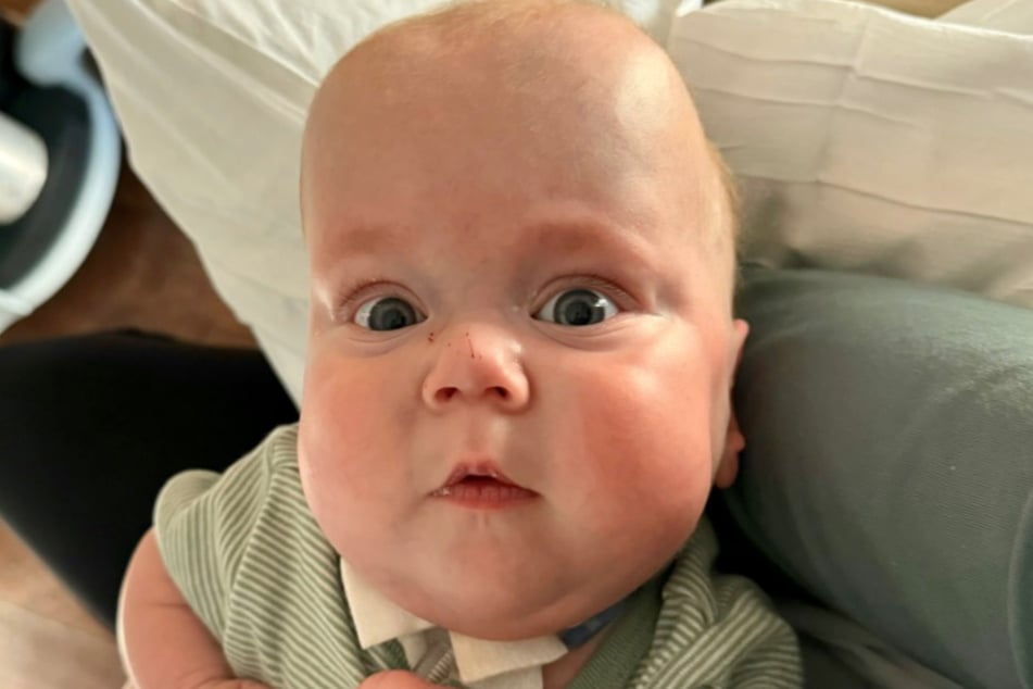 Malý bojovník velký: Cooper je už 15 měsíců starý rozkošný chlapeček.