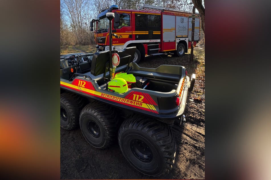 Per Allrad-Fahrzeug konnten die Einsatzkräfte der Feuerwehr schnell und sicher bei der gestürzten Reiterin (17) eintreffen.