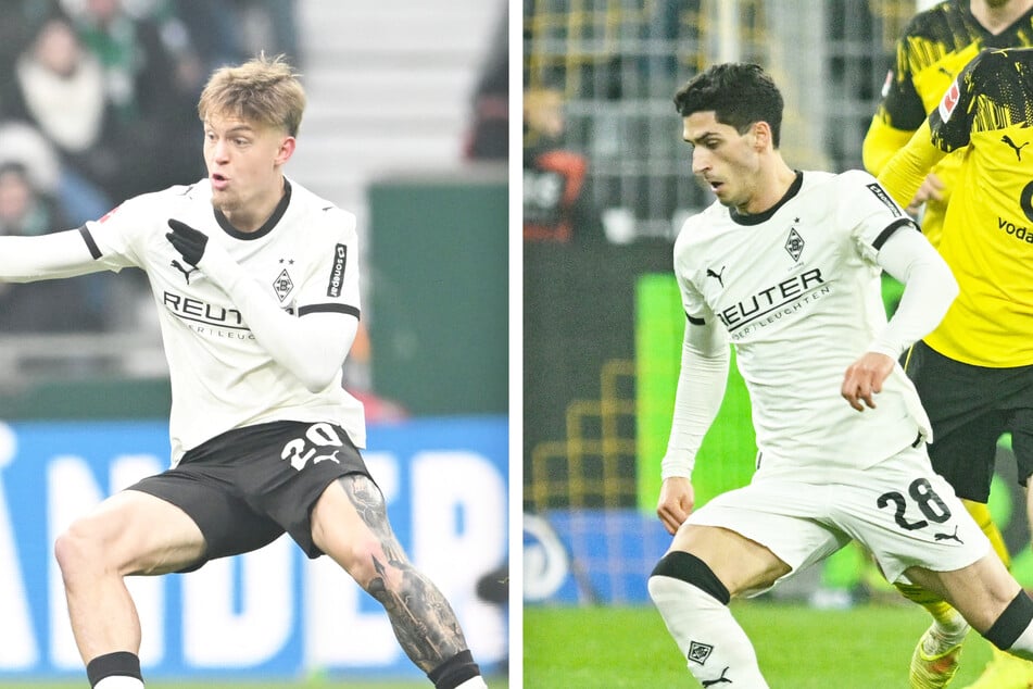 Luca Netz (22, l.) und Grant-Leon Ranos (22) verließen Borussia Mönchengladbach am Deadline Day.