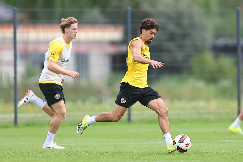 Am Freitag stand Ben Bobzien (23, r.) direkt wieder für Dynamo auf dem Rasen.