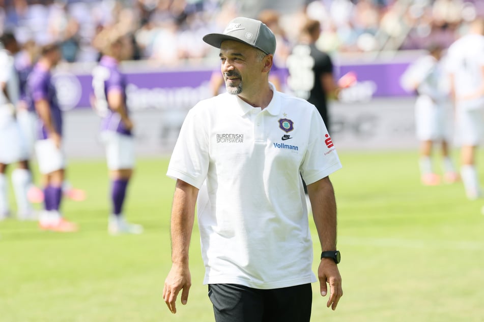 Aue-Trainer Khvicha Shubitidze will, dass seine Jungs vor dem Tor klarer werden.