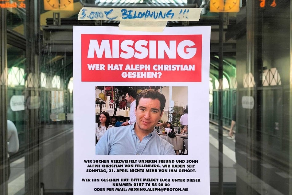 Auch Suchplakate wurden in der Stadt aufgehängt.