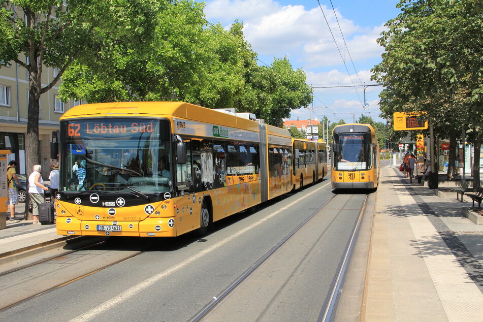 Im gesamten Dresdner Stadtgebiet fahren Busse und Bahnen der DVB ab heute wieder Schulkinder zum Unterricht.