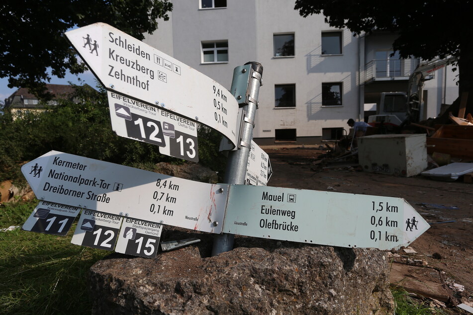 Zerstörte Häuser und Straßen: Im Schleidener Ortsteil Gemünd waren die Ausmaße des Hochwassers teils katastrophal.