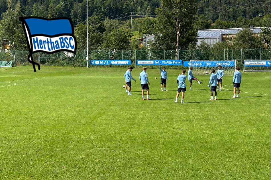 Hertha im Camp: Alte Dame trainiert hinter verschlossenen Türen
