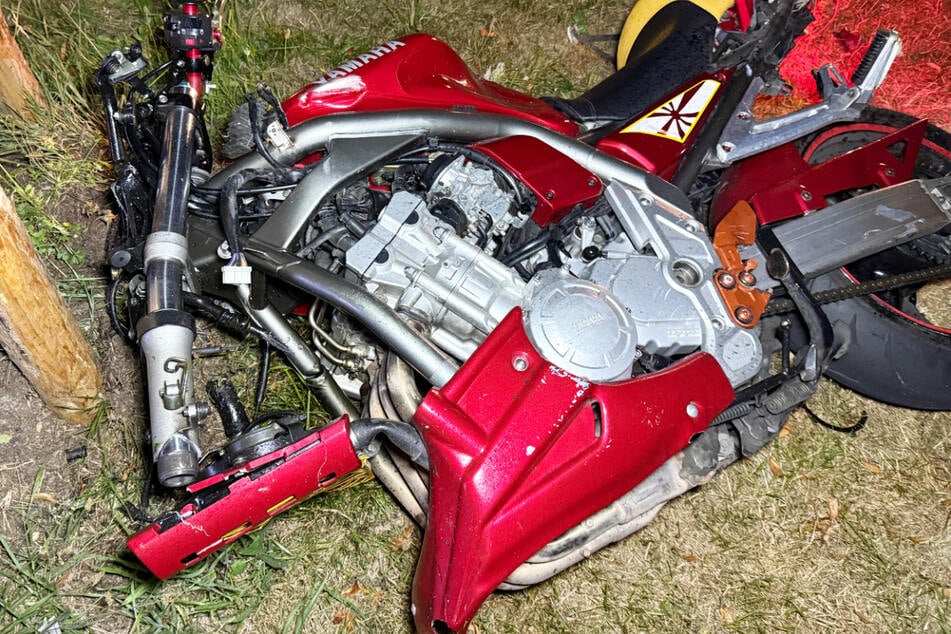 Das Motorrad des 32-Jährigen wurde schwer beschädigt.