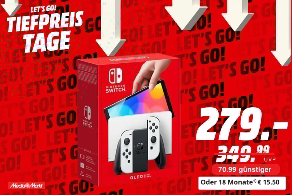 Nintendo-Switch (OLED-Version) für 279 statt 349,99 Euro