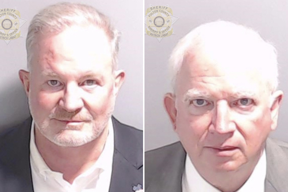 Scott Hall and John Eastman, co-defendants in the Georgia case targeting ex-President Donald Trump, turned themselves in on Tuesday.