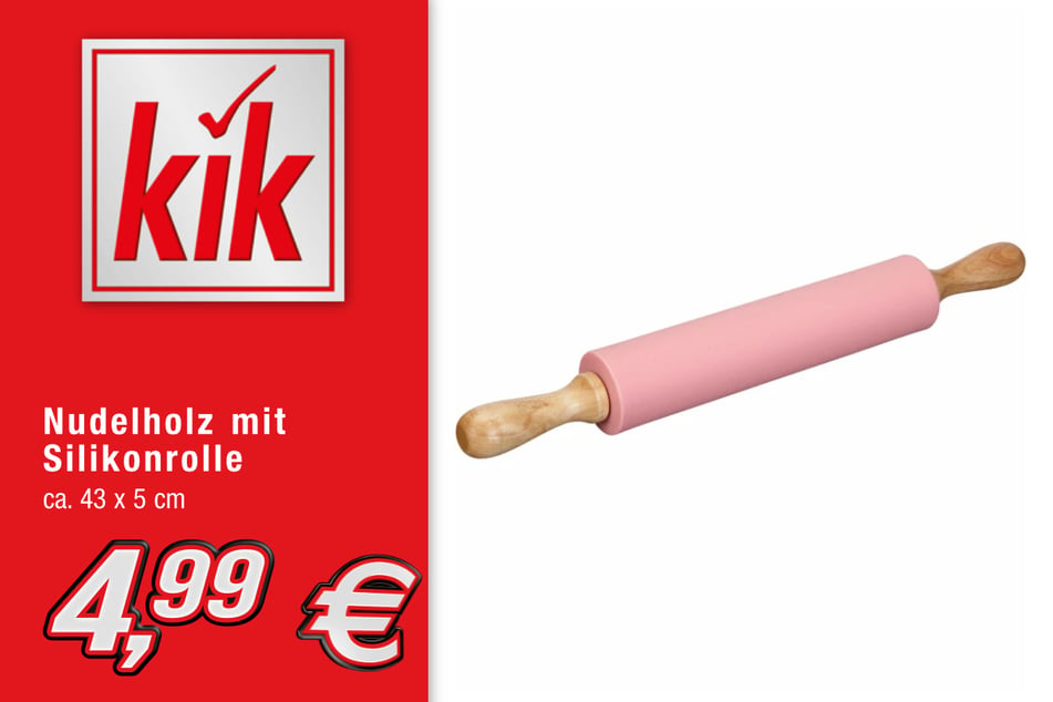 Nudelholz mit Silikonrolle