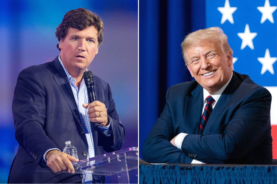 Donald Trump responds to Tucker Carlson's damning "hate him" texts