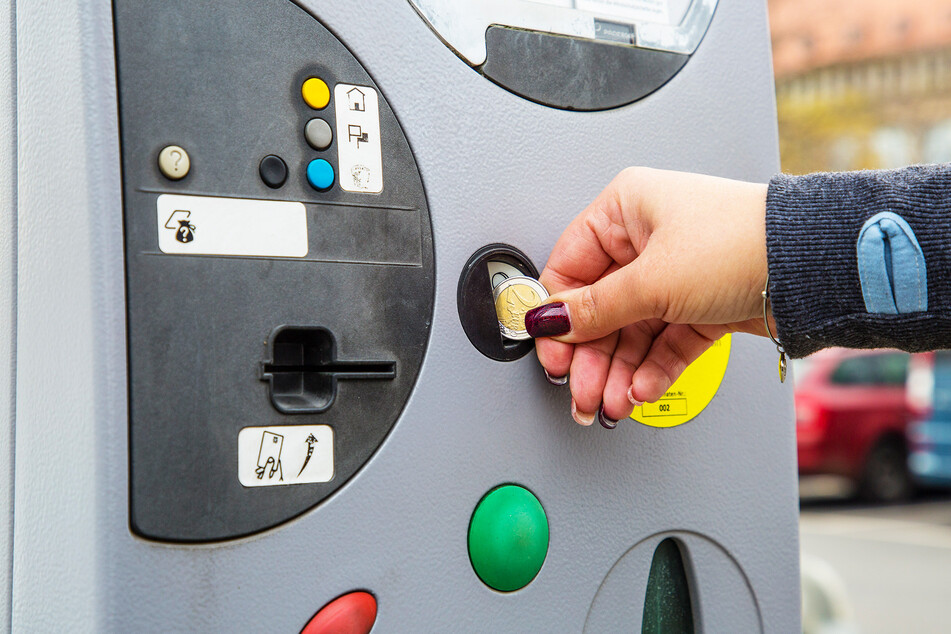 An Dresdens Parkautomaten ist man ohne ausreichend Münzen aufgeschmissen.