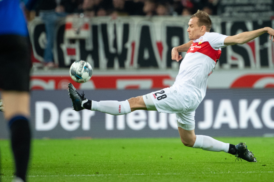 VfB-Verteidiger Holger Badstuber (31) in Action.
