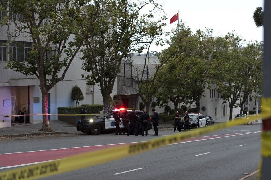 A spokesperson for San Francisco Police Department said the vehicle had crashed into the visa office of the consulate in the middle of the afternoon, but officers were unable to say whether it had been a deliberate act.