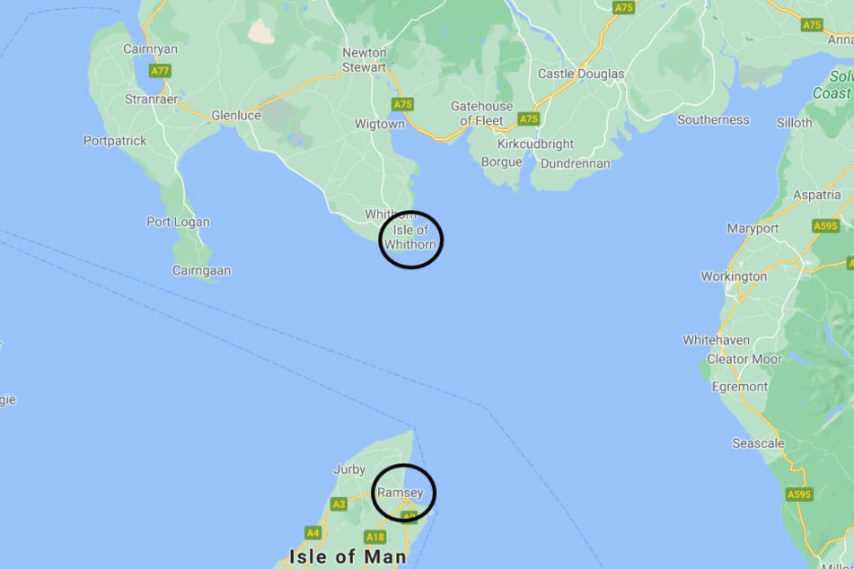 The Scottish man covered the distance between Scotland and the Isle of Man on a jet ski.