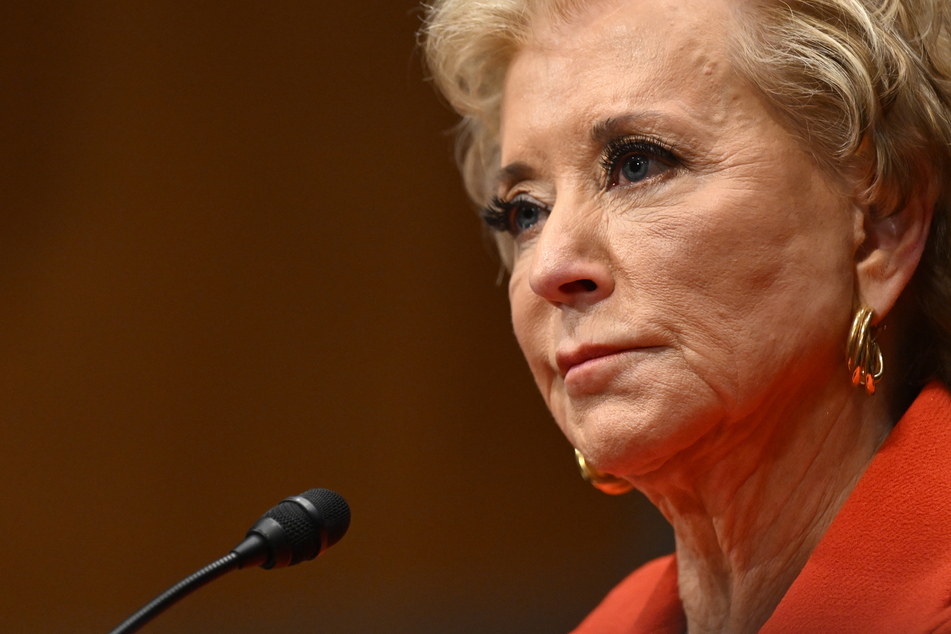 Linda McMahon testifies before the Senate Health, Education, Labor, and Pensions Committee on her nomination to be Education Secretary at Capitol Hill in Washington, DC on Thurday.