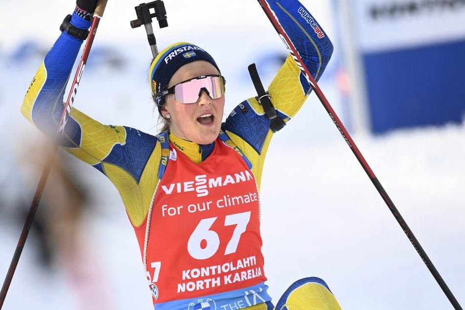 Einen einzigen Podestplatz im Biathlon durfte Stina Nilsson (30) 2022 feiern. Seither ging es wieder bergab bei der Schwedin.