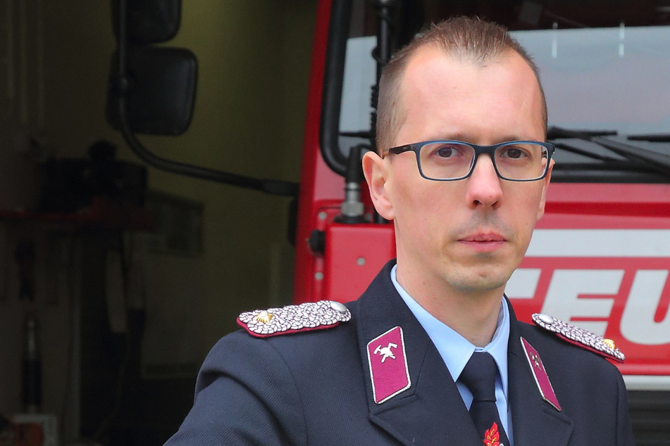 Verantwortung auch im Ehrenamt: Heiko Wersig (39) als Gemeindewehrleiter.