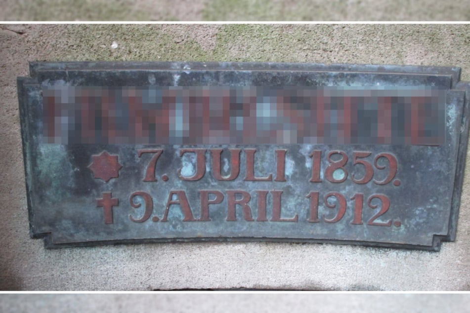 Zwischen dem 13. September und 1. November wurde die Grabplatte vom Chemnitzer Stadtfriedhof geklaut.