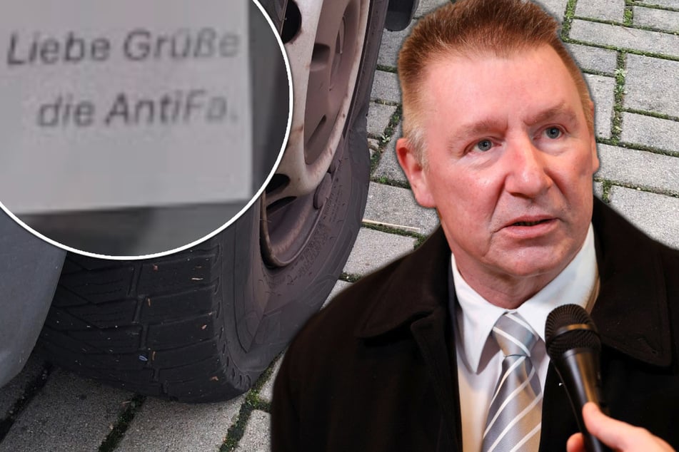 "Liebe Grüße, die AntiFa": Bürgermobil von Leipziger AfD-Abgeordnetem manipuliert
