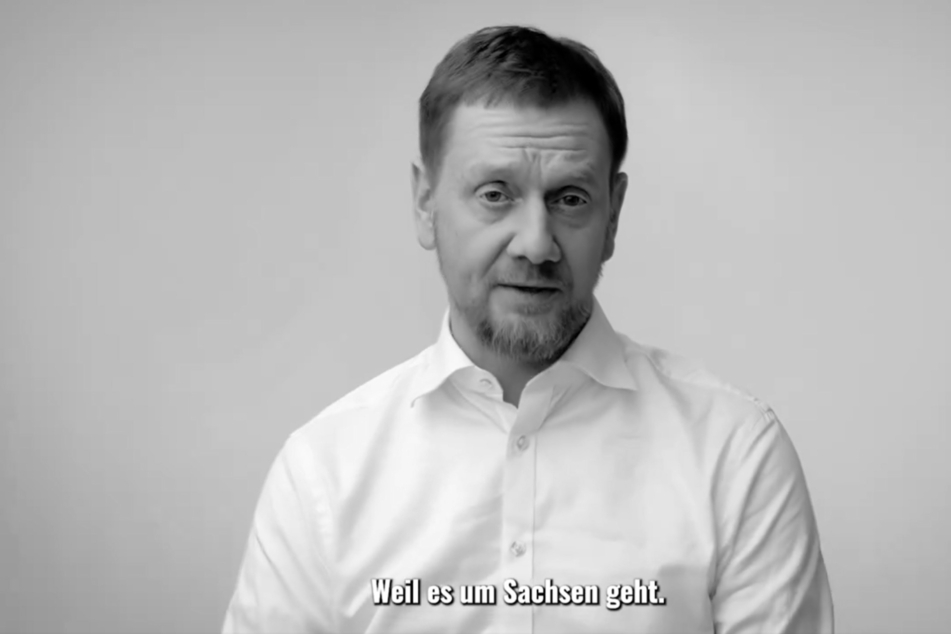 Das Wahlkampfmotto von Michael Kretschmer (48, CDU) lautet "Weil es um Sachsen geht."