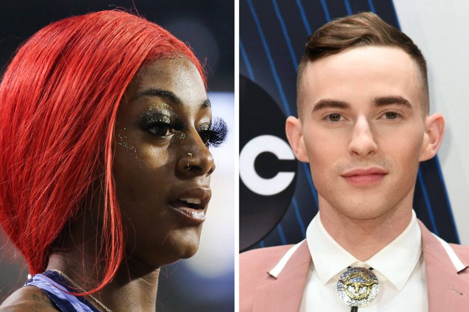 US star athletes Sha'Carri Richardson (l.) and Adam Rippon (r.) blasted the decision to allow Russian skater Kamila Valieva to compete at the 2022 Games after she failed a drug test.