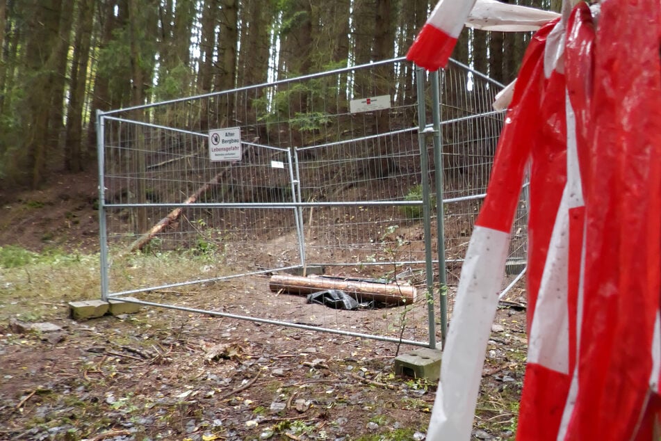 Der Zugang zum "Frisch-Glück-Stollen" wurde mittlerweile abgeriegelt.