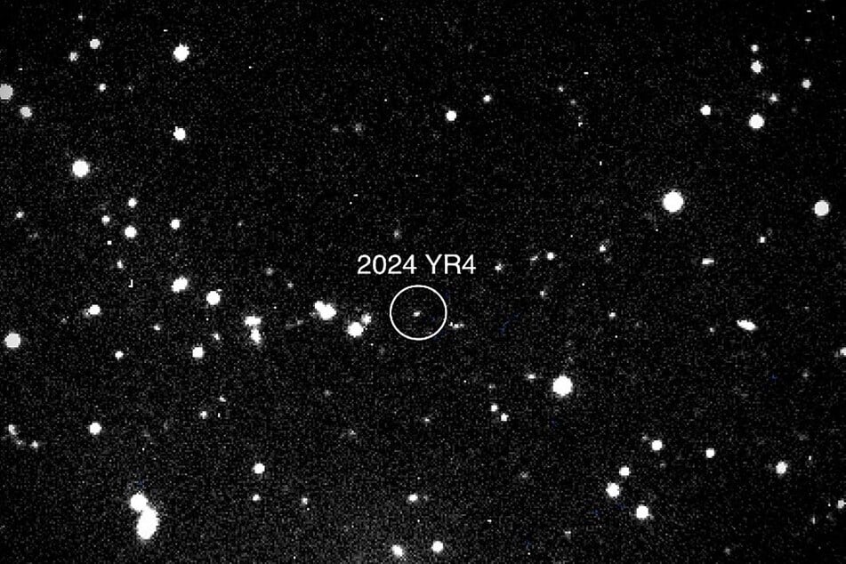 Asteroid 2024 YR4 as observed by the Magdalena Ridge 2.4m telescope at the New Mexico Institute of Technology on January 27, 2025.