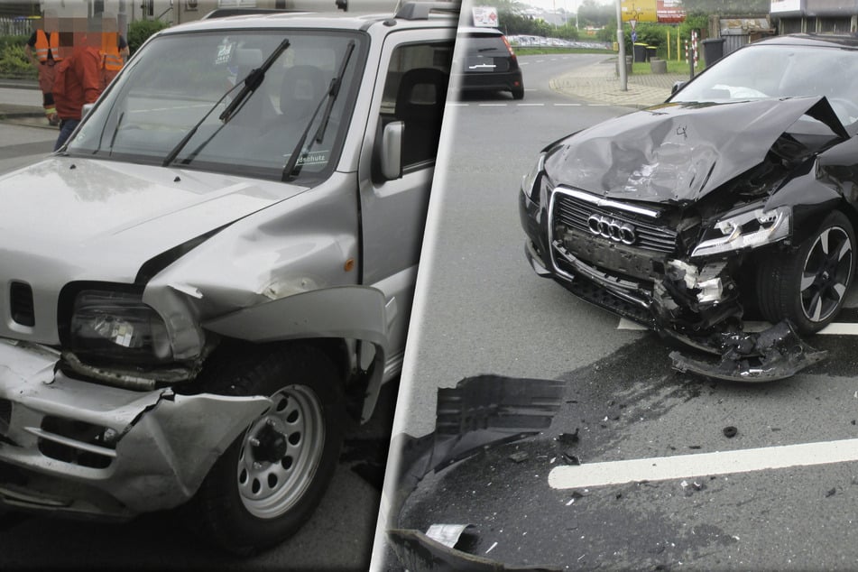 Die beiden Autos wurden stark beschädigt und waren nicht mehr fahrbereit.