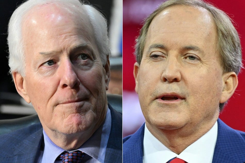 Texas Senator John Cornyn (l.) and Attorney General Ken Paxton are headed to a runoff in the 2026 Republican primary for US Senate.