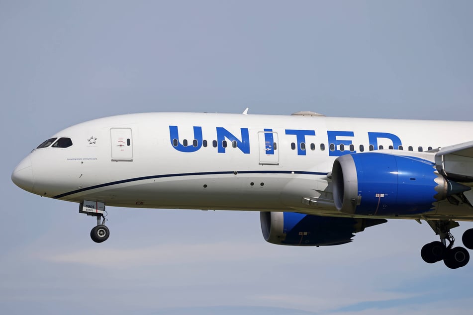 A United Airlines plane collided with a lamppost and a truck on a highway while landing at Newark Liberty International Airport on Sunday.