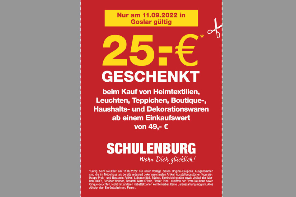 Einfach klicken und Coupon downloaden und vorzeigen!