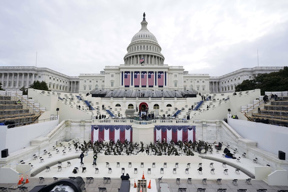 A dress rehearsal for Biden's inauguration ceremony was evacuated due to a nearby fire.