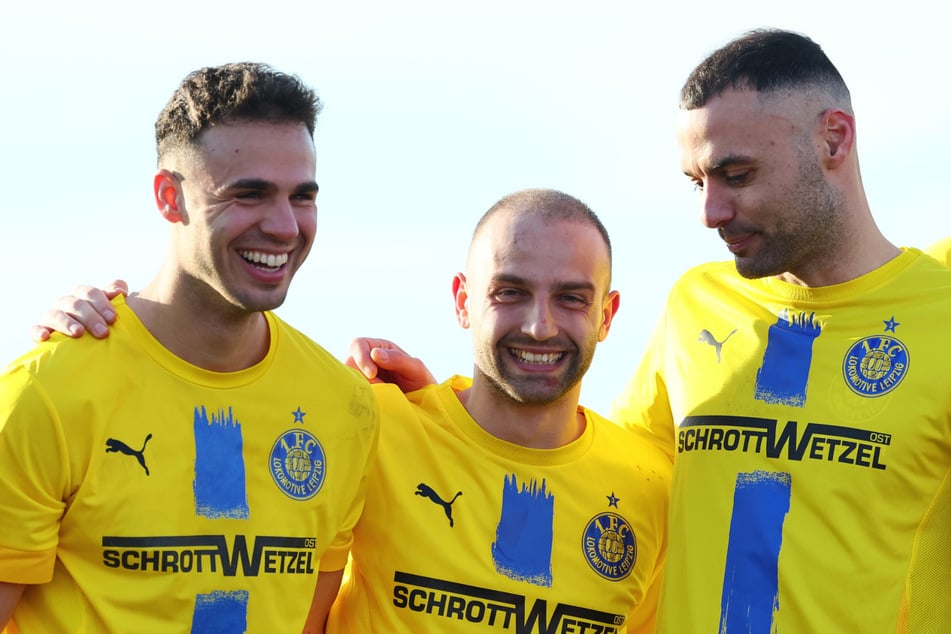 Djamal Ziane (33, r.) erzielte den ersten Treffer im Testspiel.