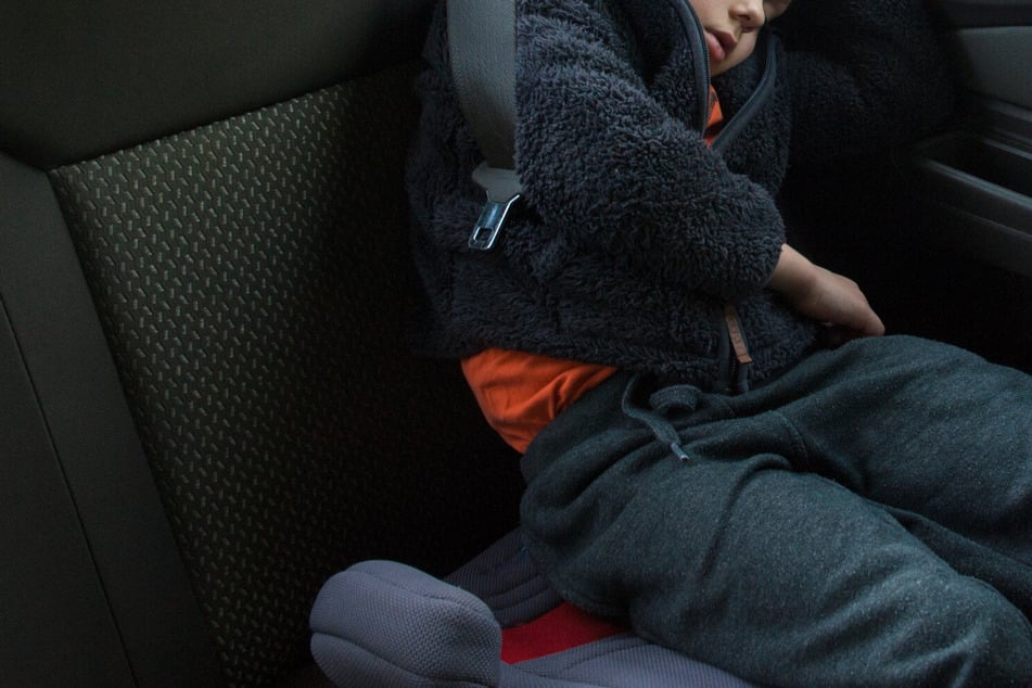 There was a four-year-old child in the back seat of the stolen car (stock image.)