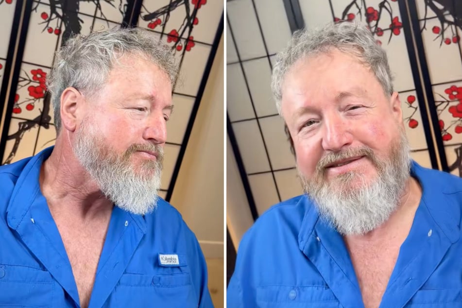 Er verließ den Laden deutlich stylischer. Das wird vor allem seine Frau freuen.