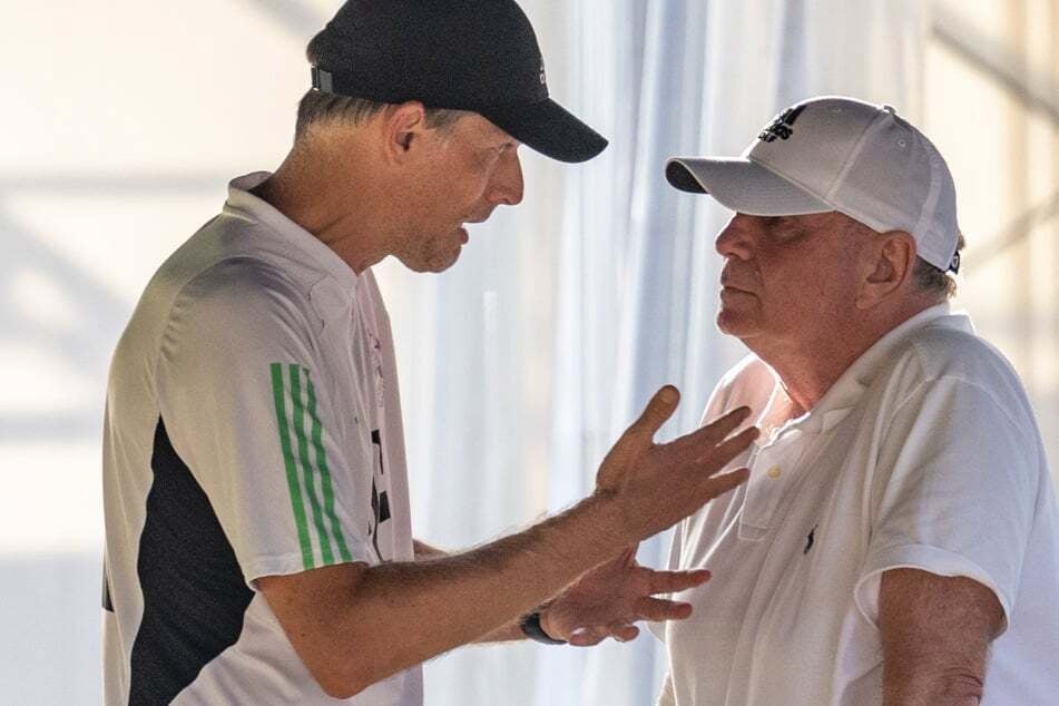 Werden keine Freunde mehr: Bundestrainer Julian Nagelsmann (38, l.) und sein Dauer-Kritiker Uli Hoeneß (74).