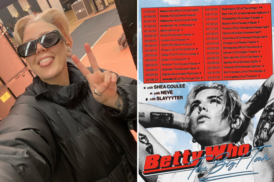 Betty Who is on tour in the US, making stops across the country this spring.