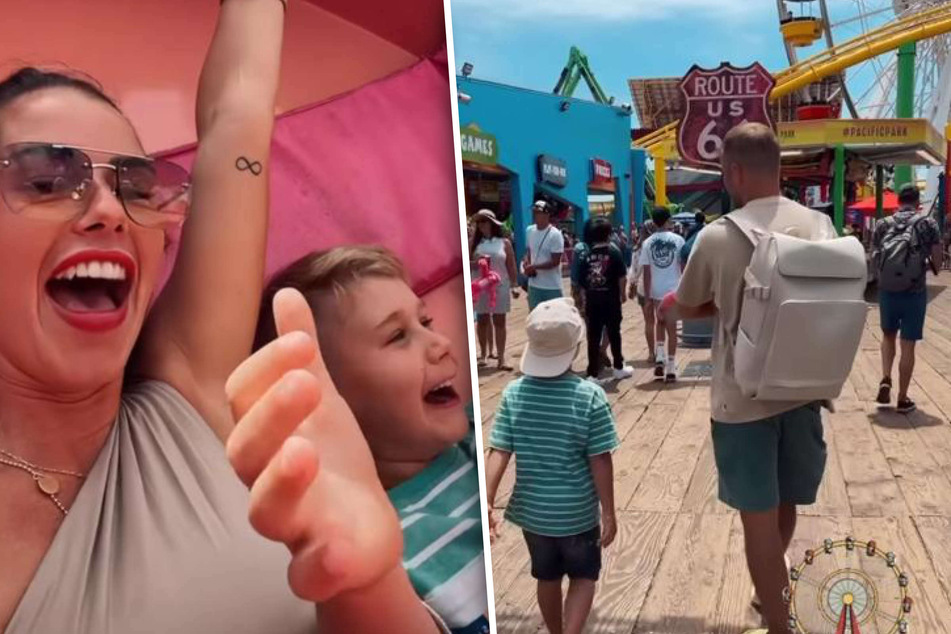 Sarah Engels (29) erkundete mit ihrer Familie die kalifornische Küstenstadt Santa Monica.