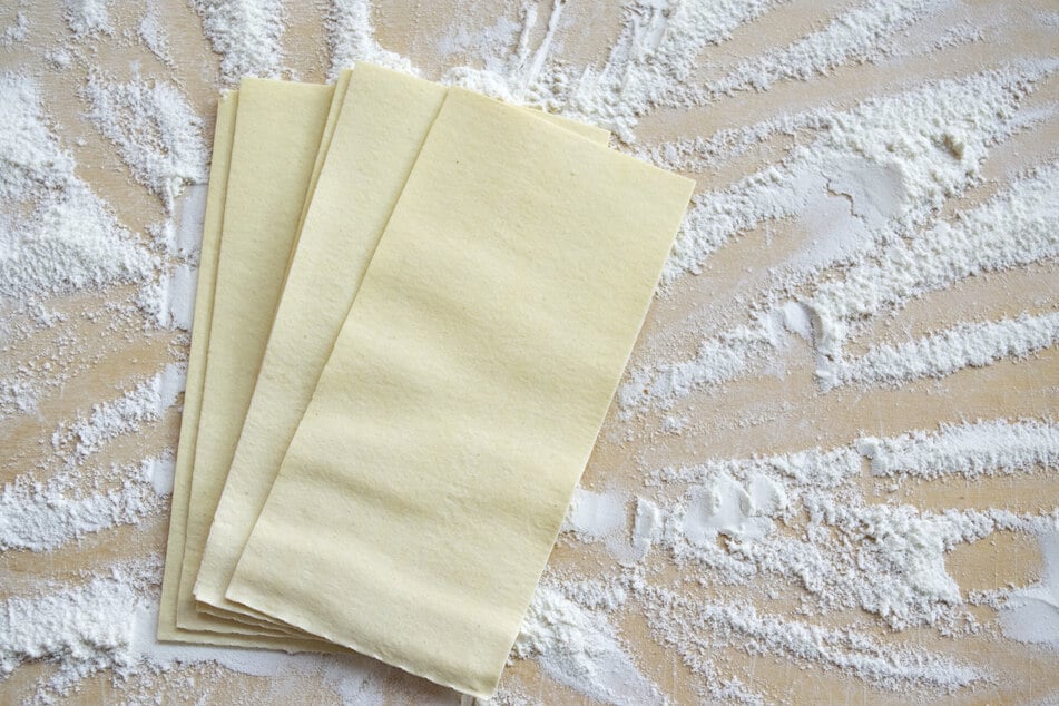Lasagna sheets are the easiest homemade pastas to make.
