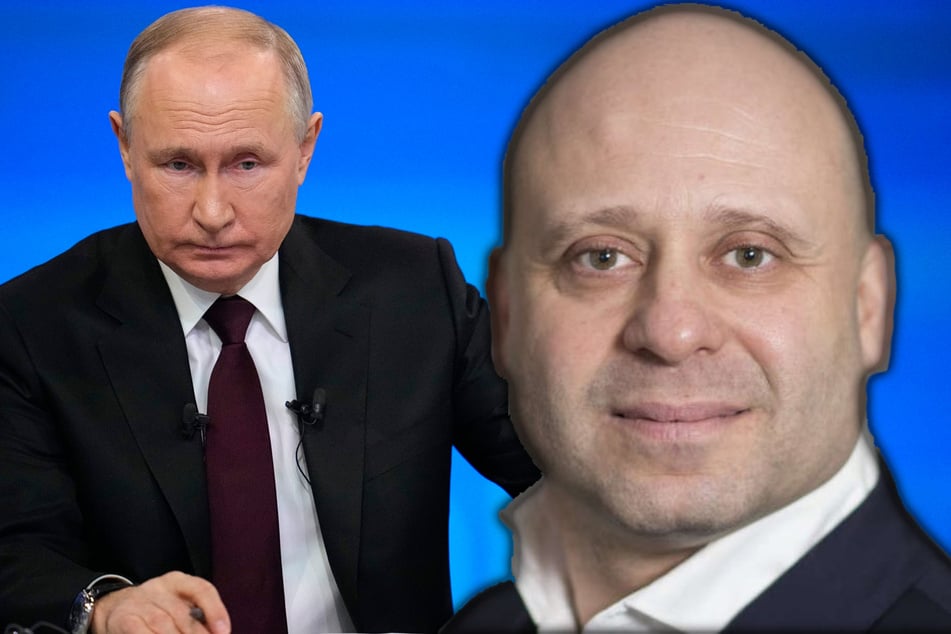 Laut einer aktuellen Fahndungsliste macht die russische Regierung um Präsident Wladimir Putin (71, l.) unter anderem Jagd auf den Frankfurter FDP-Politiker Michael Rubin (51).