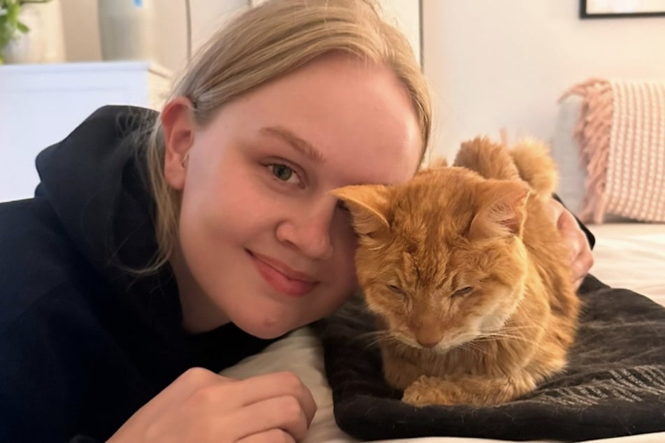 Hannah Wilson und ihr Kater Sunny haben über 17 Jahre miteinander verbracht.