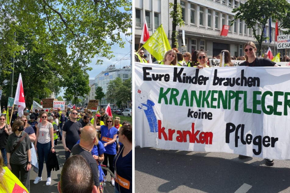 Mehrere Tausend Beschäftigte aus den sechs Unikliniken aus NRW nahmen in der Vorwoche an den Streiks teil.