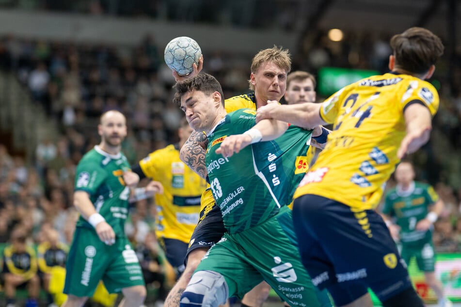 Matej Klima (26) knüpfte an seine zuletzt starken Auftritte an und war am Samstag mit neun Treffern der beste Schütze in den Reihen des SC DHfK.