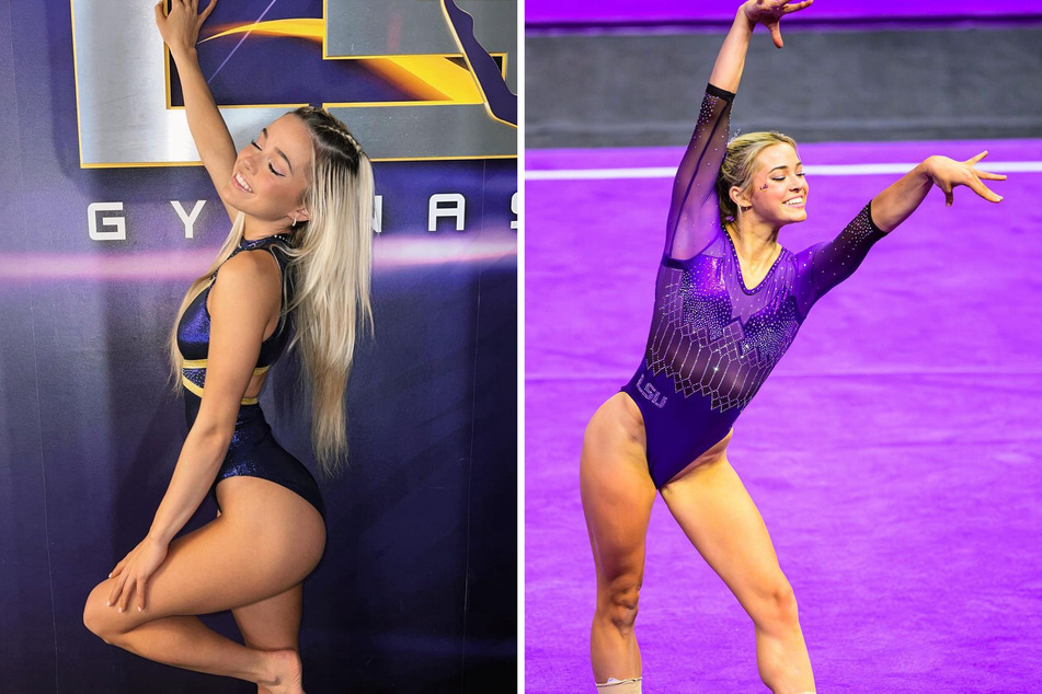 Olivia Dune kicked off her final season of gymnastics with LSU on Friday.